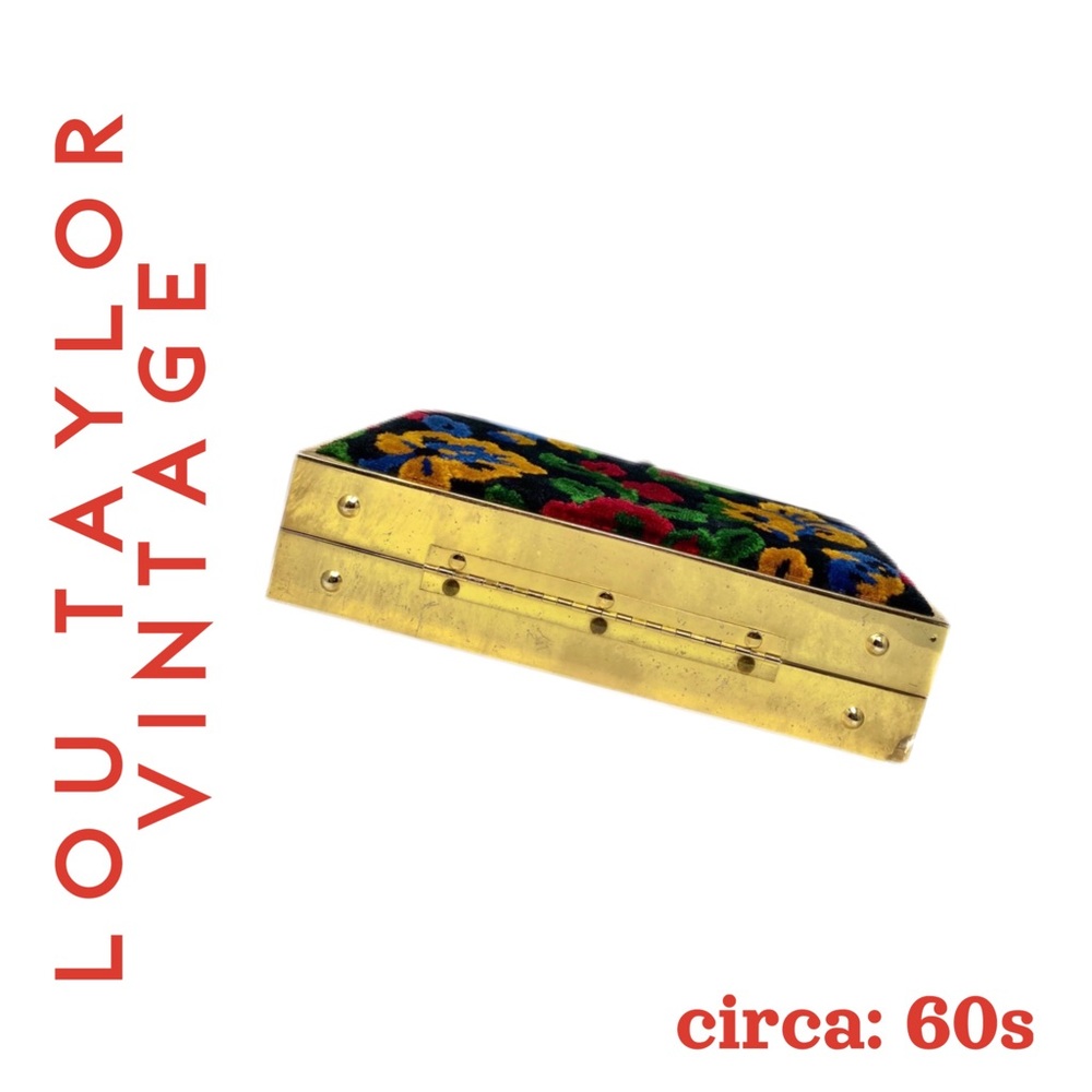 Vintage LOU TAYLOR Chrome Box Bag, circa 60sππ½ - Picture 5 of 12